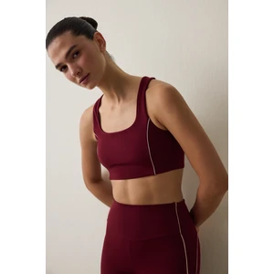 Bordo Orta Destek Join Spor Sütyeni