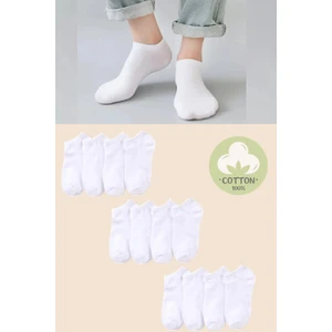 Unisex Patik Çorap 9'lu Terletmez Extra Rahat