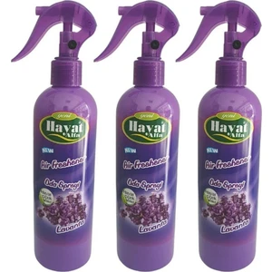 Hayat Oda Kokusu Sprey 350 ml Lavanta 3'lü Set – Uzun Süre Kalıcı ve Dinginleştirici Ev Parfümü
