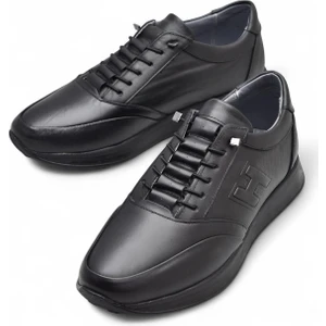 425M Ortopedik Taban Günlük Hakiki Deri Erkek Ayakkabı Casual Ayakkabı Lastik Bağcıklı