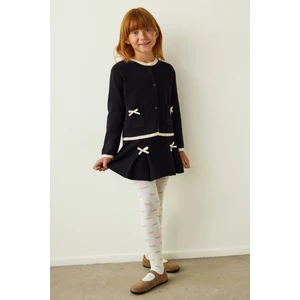 Marshmallow Kız Çocuk Fiyonk Detaylı Pamuklu 100 Denye Külotlu Çorap