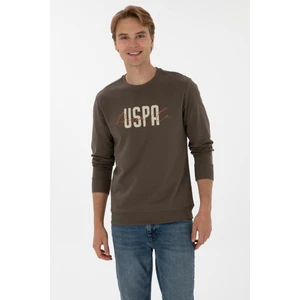 U.s. Polo Assn. Erkek Vizon Sweatshirt 50315570-VR052
