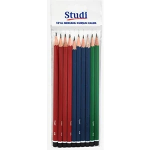 Studi Mercanlı Kurşun Kalem 10'lu Kampanyalı