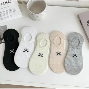 5' Çift Kadın Soft Renkli Görünmez Likralı ve Pamuklu Patik,babet Çorap
