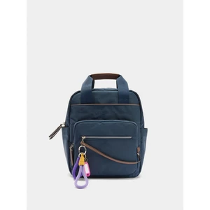 Teknik Kumaş Charm'lı Sırt Çantası