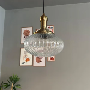 Elegant Cam Şeffaf Avize Eskitme Tokmak Başlık Sarkıt Lamba Restoran Salon Aydınlatma