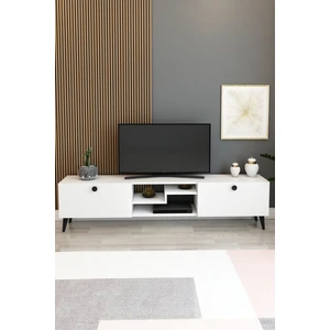 Model Z 150 cm Tv Ünitesi – Dekoratif Raflı Televizyon Ünitesi Iki Kapaklı Modern Tv Sehpası | Televizyon Konsolu