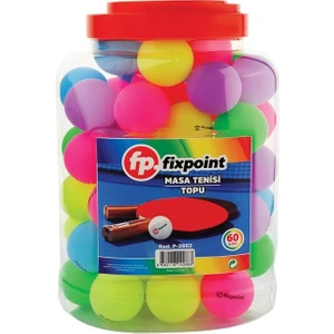 Fixpoint Pinpon Topu Renkli 60’lı Kavanoz