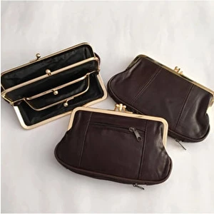 Hakiki Deri Klipsli Kadın Cüzdan