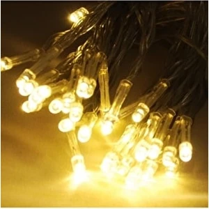 Yılbaşı Işığı 20 Ledli 3 Metre Pilli Dekoratif Şeffaf Kablolu Süs LED