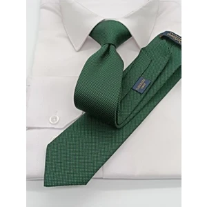 Yeşil Kum Desenli Slim Kravat Dokuma Kumaşla Şık ve Modern Tasarım