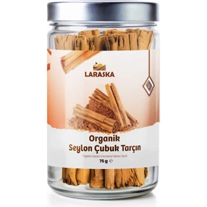 Organik Seylon - Seylan Çubuk Tarçın 75G- Organic Ceylon Cinnamon Sticks 75G Cam