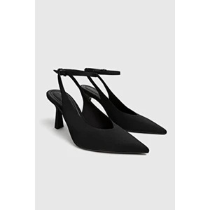 Arkası Açık Topuklu Ayakkabı