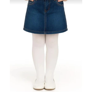 Beyaz %100 Pamuk Nefes Alabilen Terletmez Bebek-Çocuk Kilotlu Çorap