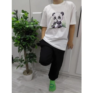 Yüksek Kalite Pamuklu Kısa Kollu Unisex Çocuk Eşofman Takımı