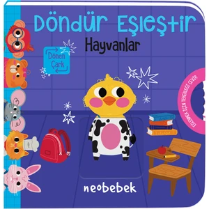 Döndür Eşleştir - Hayvanlar - Çarklı Kitap