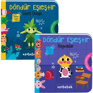 Döndür Eşleştir Serisi - 2 Adet Çarklı Kitap