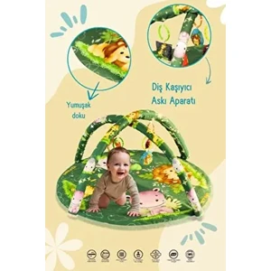 Neşeli Hayvanlar Oyuncaklı Oyun Minderi Oyun Halısı