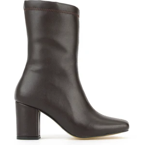 Ziya, Kadın Topuklu Bot 1531044Z4007 Kahve