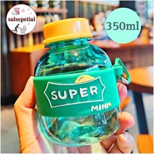 Mini Renkli Figürlü Su Şişesi 350ML Plastik Matara Dayanıklı ve Taşınabilir