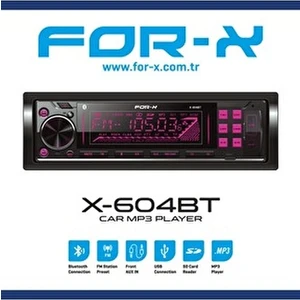 X-604BT Çift USB 3 Amfi Çıkışlı Oto Teyp