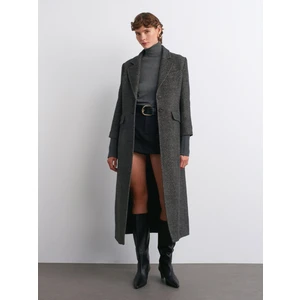 65478 Triko Kol Detaylı Kaban-Antrasit