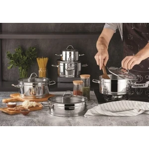 Sırma 10 Parça Çelik Tencere Seti