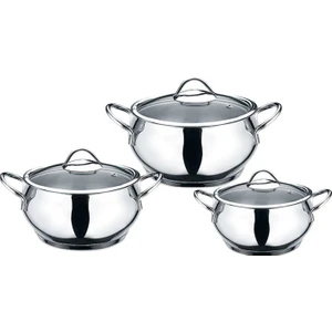 Elit 6 Parça Büyük Boy Platin Güveç Tencere Seti