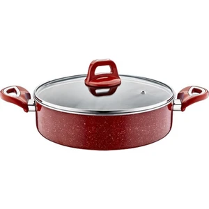 Kiremit Teflon Basık Tencere 32 cm