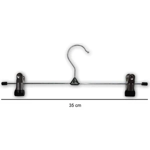10 Adet Mandallı Tel Etek Pantolon Askı 35  cm