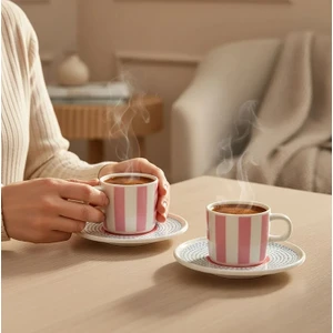 Güral Porselen Mental 4 Parça 2 Kişilik Kahve Takımı 6566