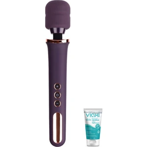 10 Farklı Titreşim Moduna Sahip Mor Masaj Vibratör Aleti+Jel