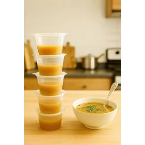 50’li Dondurucuya Uygun Saklama Kabı – 120 ml Ilik, Tavuk Suyu, Sos Saklama Kabı