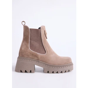 Deri Vizon Kadın Bot D-Ellery