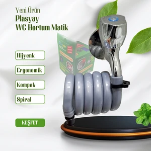 Spiral Wc Hortum Matik 97-100 cm Gri