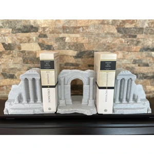 3D Antik Harabe Dekoratif Kitap Tutucu