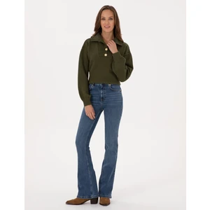 Pierre Cardin Kadın Mavi Jean Pantolon 50318242-VR036