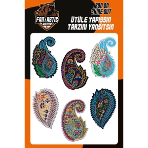 Ütü ile Yapışan Dokuma Arma Seti Patch Yama Şal Desen, Etnik Modeli