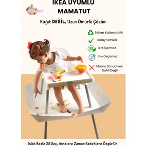 IKEAANTILOP MODEL MAMA SANDALYESİ UYUMLU, Sıvı geçirmez, kolay silinebilir, uzun ömürlü, darbelere dayanıklı