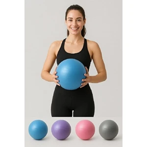 Pilates Topu Egzersiz Topu 25 cm Küçük Boy Pilates Denge Topu Antrasit renk