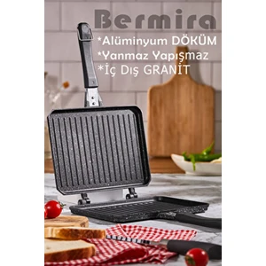 Granit Döküm Ocak Üstü El Tost Makinesi