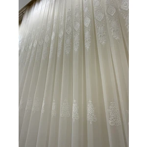 Kort Desenli Tül Perde
