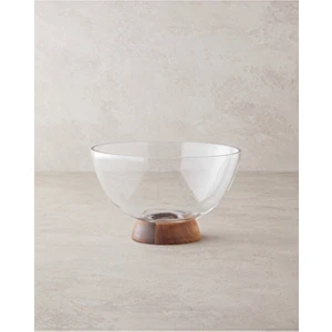 Viserys Cam-Ahşap Sunumluk 13X21,5 cm Şeffaf