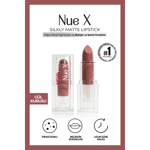 Nue x Silkly Matte Lipstick Gül Kurusu 02