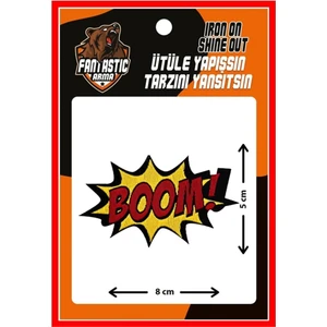 10'lu Paket Ütü ile Yapışan Dokuma Arma Patch Yama Boom Modeli