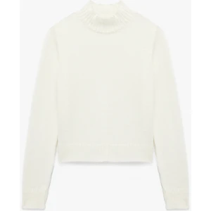 Yumuşak Dokulu Dik Yaka Uzun Kollu Triko Kazak