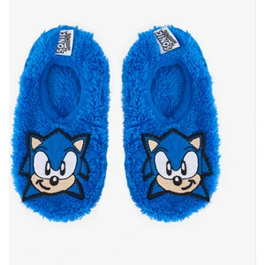 Lacivert Erkek Çocuk Sonic Kaymaz Tabanlı Ev Patiği
