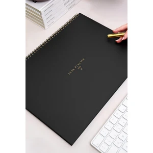 Matt Notebook 2026 Masaüstü Planlayıcı Takvim 25X35 cm - Siyah