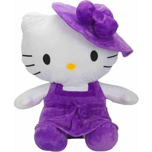 Sunman Pelüş OT180200-B Hello Kitty Mor Elbiseli Şapkalı 50 cm