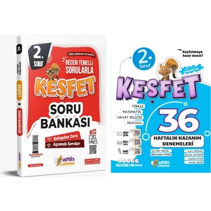 Meraklı Zihinler 2.sınıf Tüm Dersler Soru Bankası+2.sınıf 36 Haftalık Kazanım Denemesi (2'li Set)